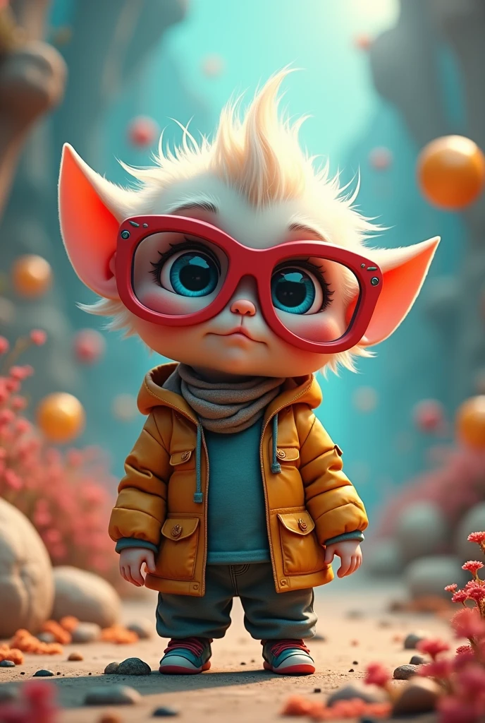 A guy with 3D glasses