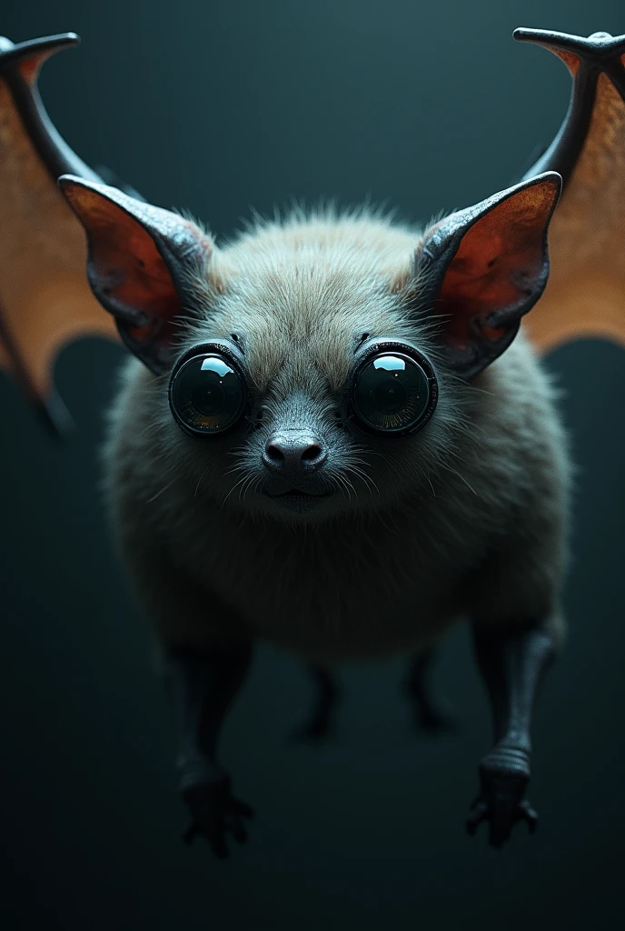  Bat with cameras emerged eyes 
