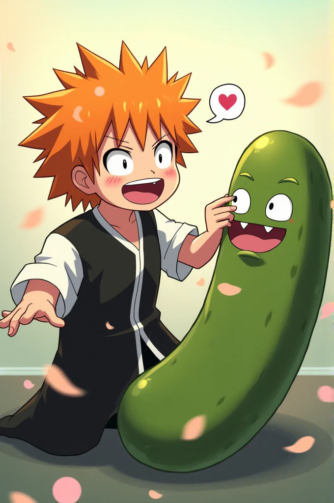 Ichigo tickling a pickle