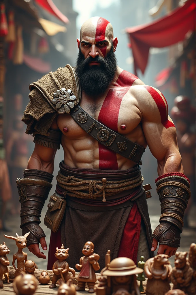Kratos as a toy salesman