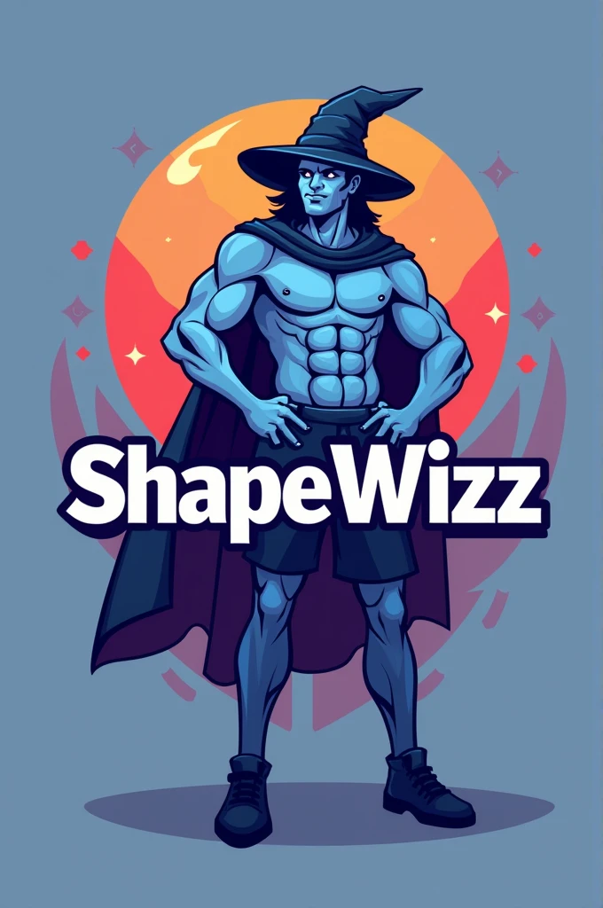 A logo for an app called shapewizz it is a workout application