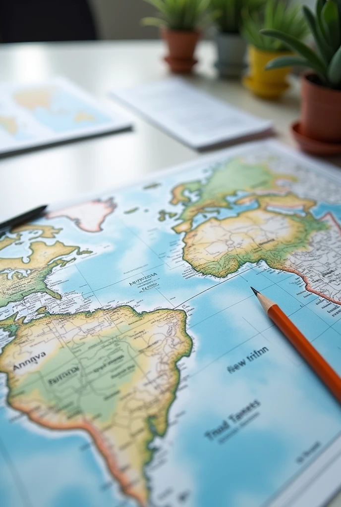 Photo of a geography assignment .