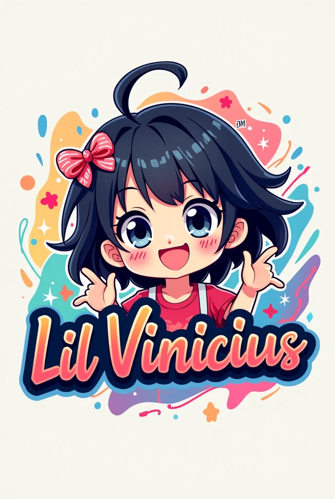 Photo of an anime logo with the name &quot;Lil Vinicius&quot;