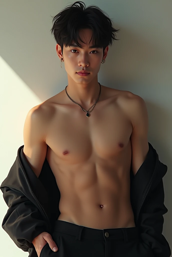jeon jungkook from bts with sexy body and no chirt jk from bts idole korean