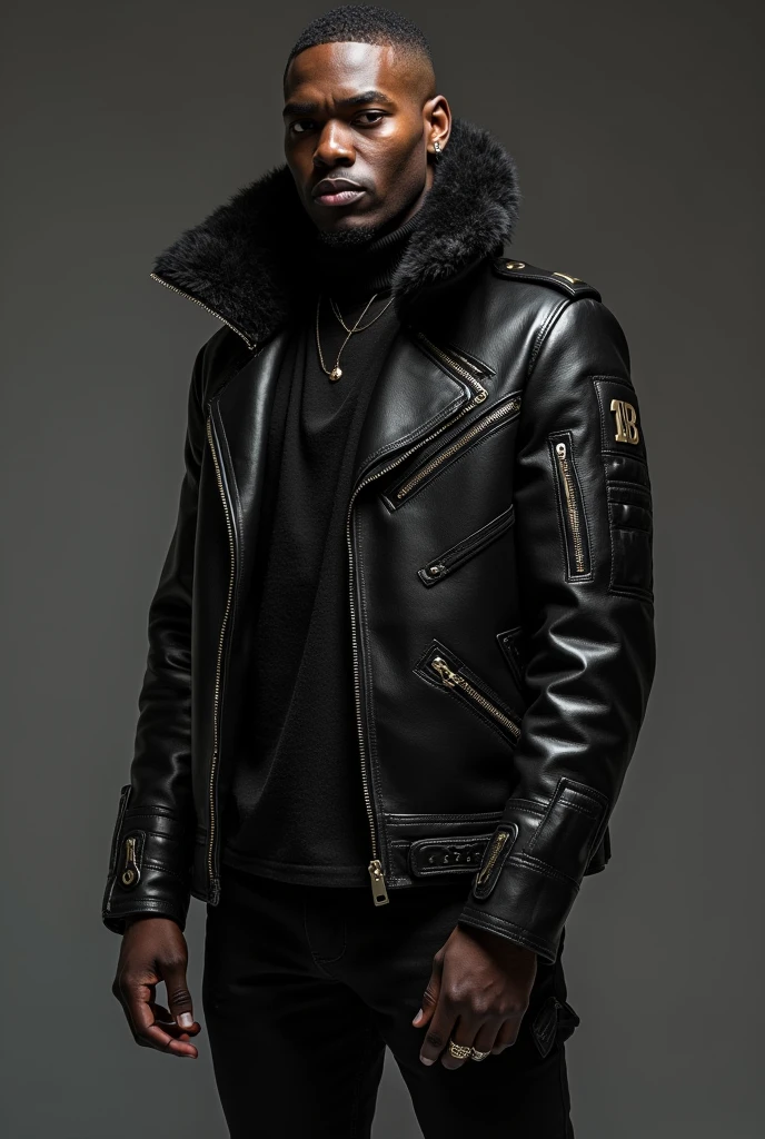 Create products for a clothing brand created by a rapper called Black Crow the name of the brand is BC and he uses dark tones like red,blackw,silver and bronze gray and is modern and invests heavily in leather