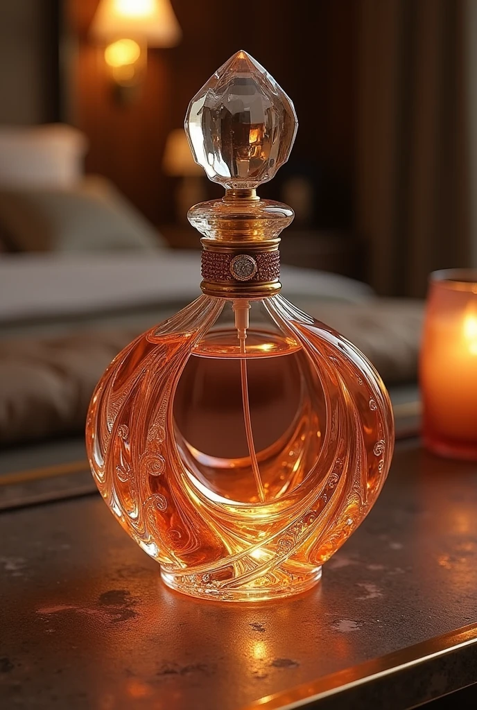 A luxury perfume bottle