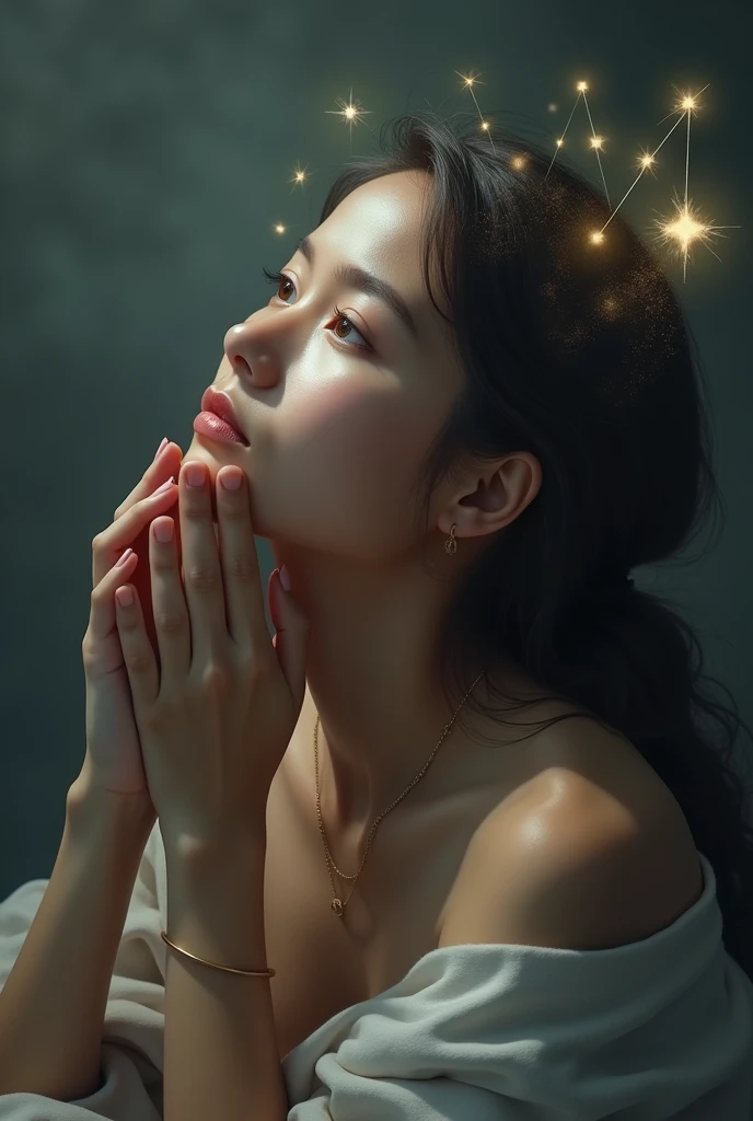 Create an image of Examine the thoughts and use good thoughts