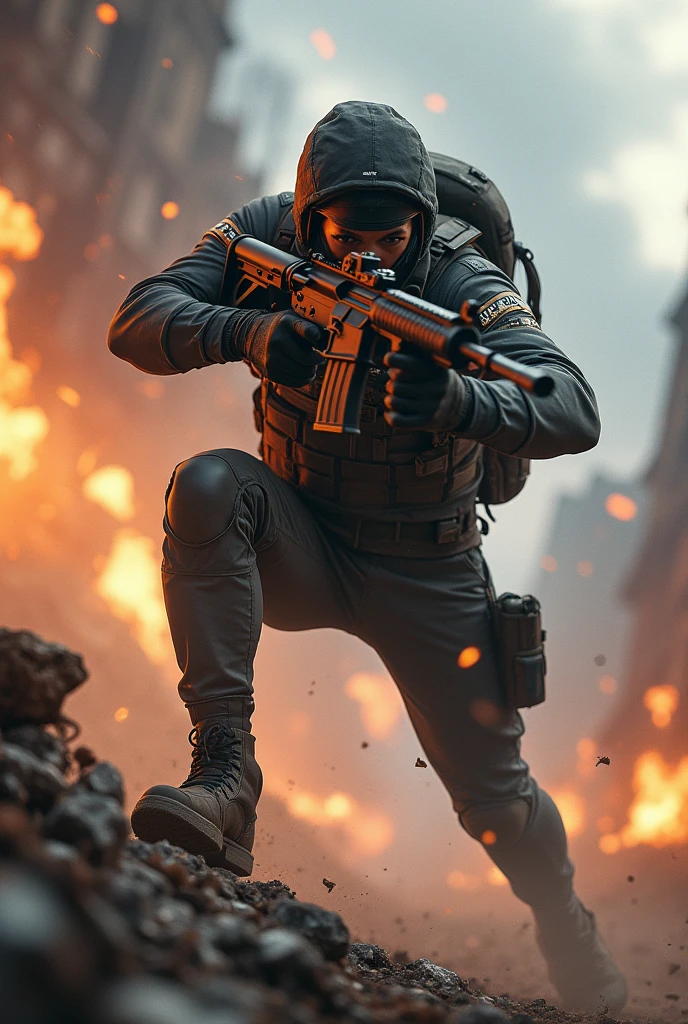 Make a free fire player image