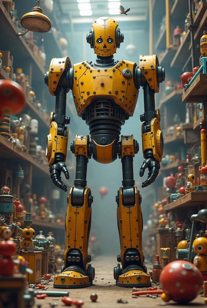 The Iron Giant as a toy creator