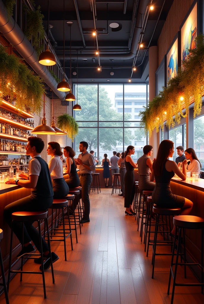 Bar-Restaurant . Very trendy and spacious