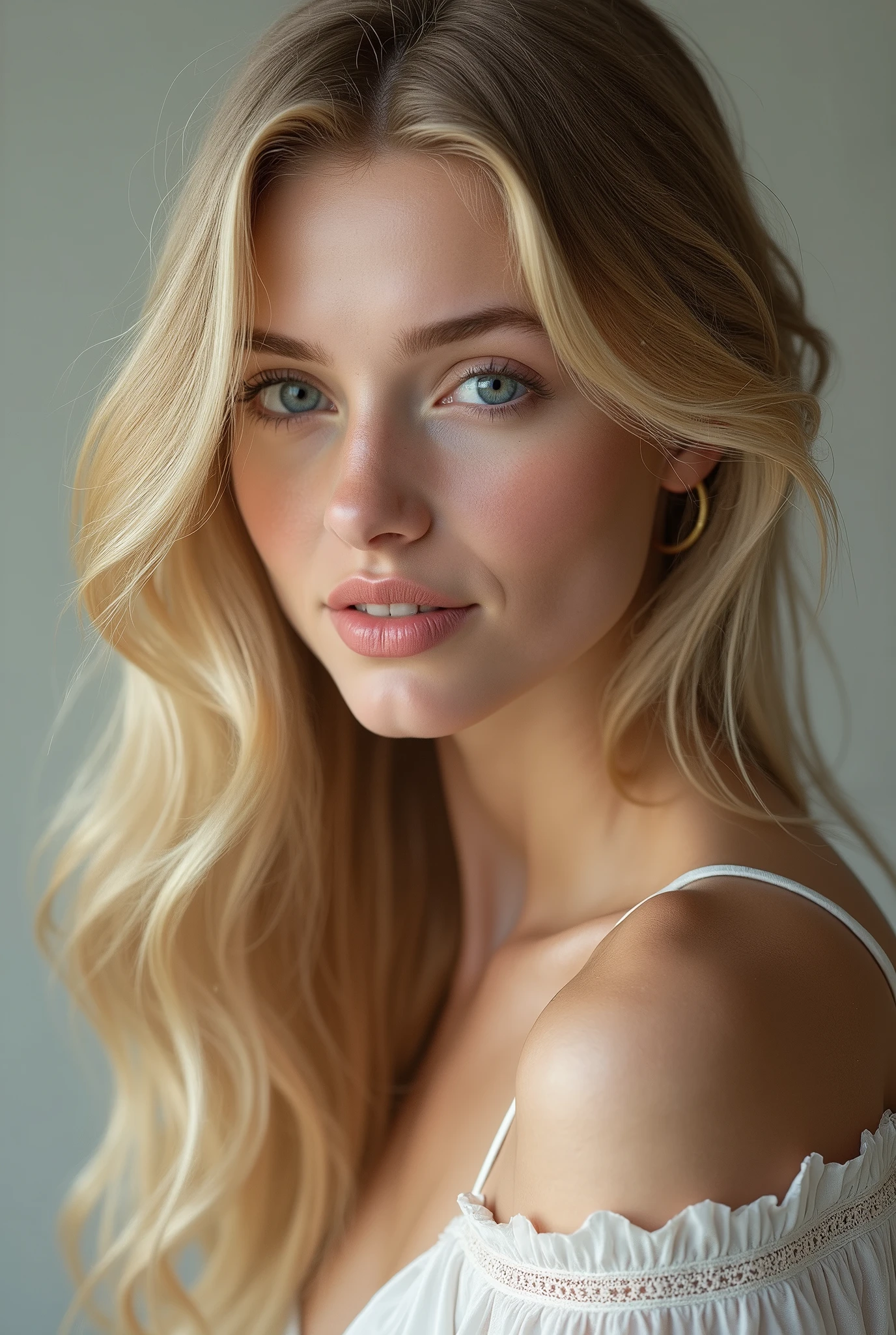 realistic blonde woman 