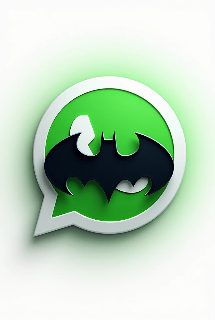 WhatsApp logo icon with some symbol alluding to Batman. The file must be in PNG and transparent.