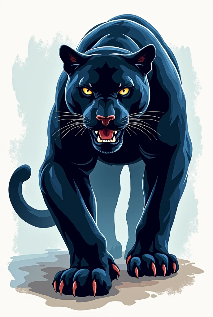 I created a panther logo 
