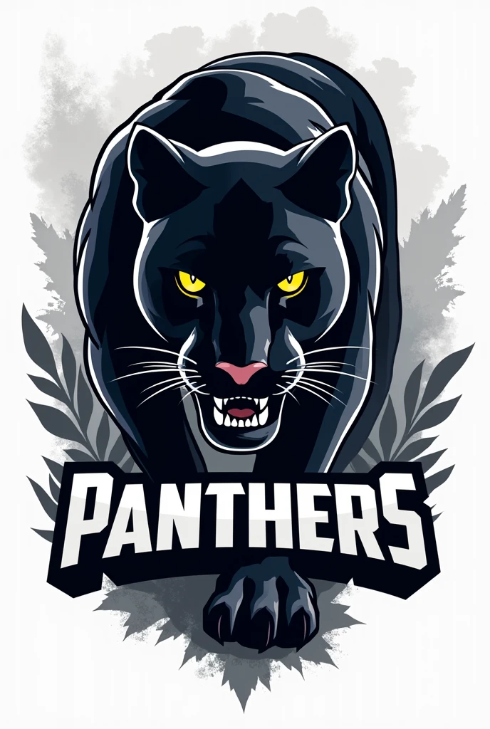 I created a panther logo, written The Panthers