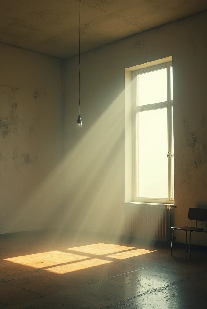 Can you create an album cover the names is Empty room, I want it to be something melancholic and solitude And at the same time colorful and beautiful You can put the name of the album on the photo