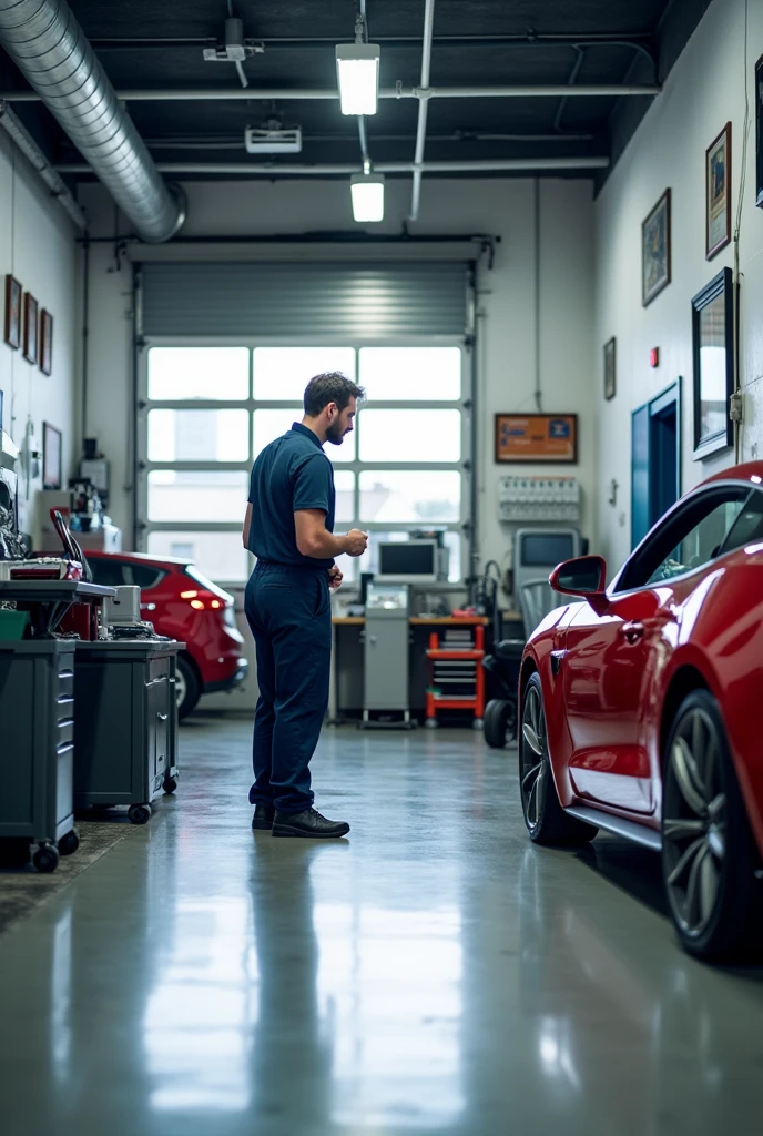 Image of a car workshop that inspires customer service