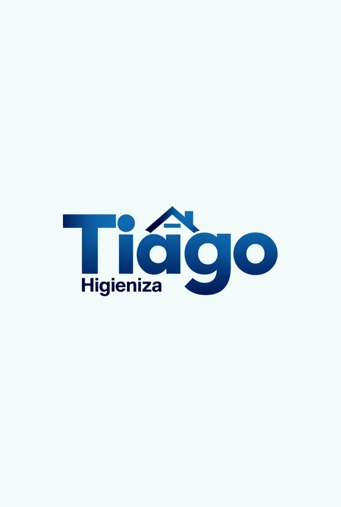 logo of an upholstery and roof cleaning company.
Write : Tiago Higieniza (em português pt)