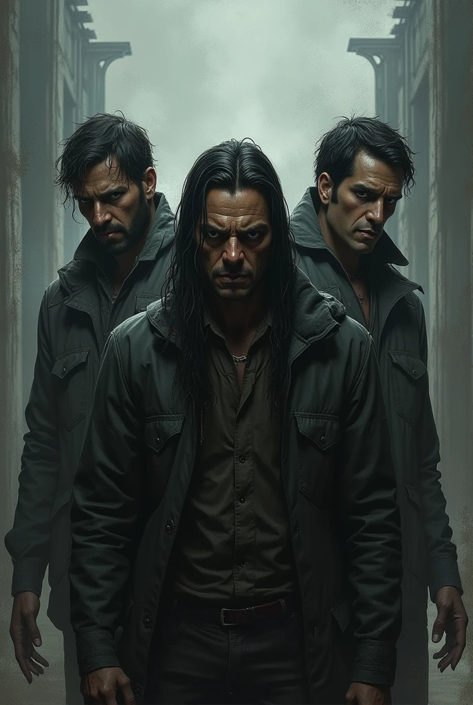 Create an image representing the evils: Pacific licutan Manuel calafete and Luiz sanin