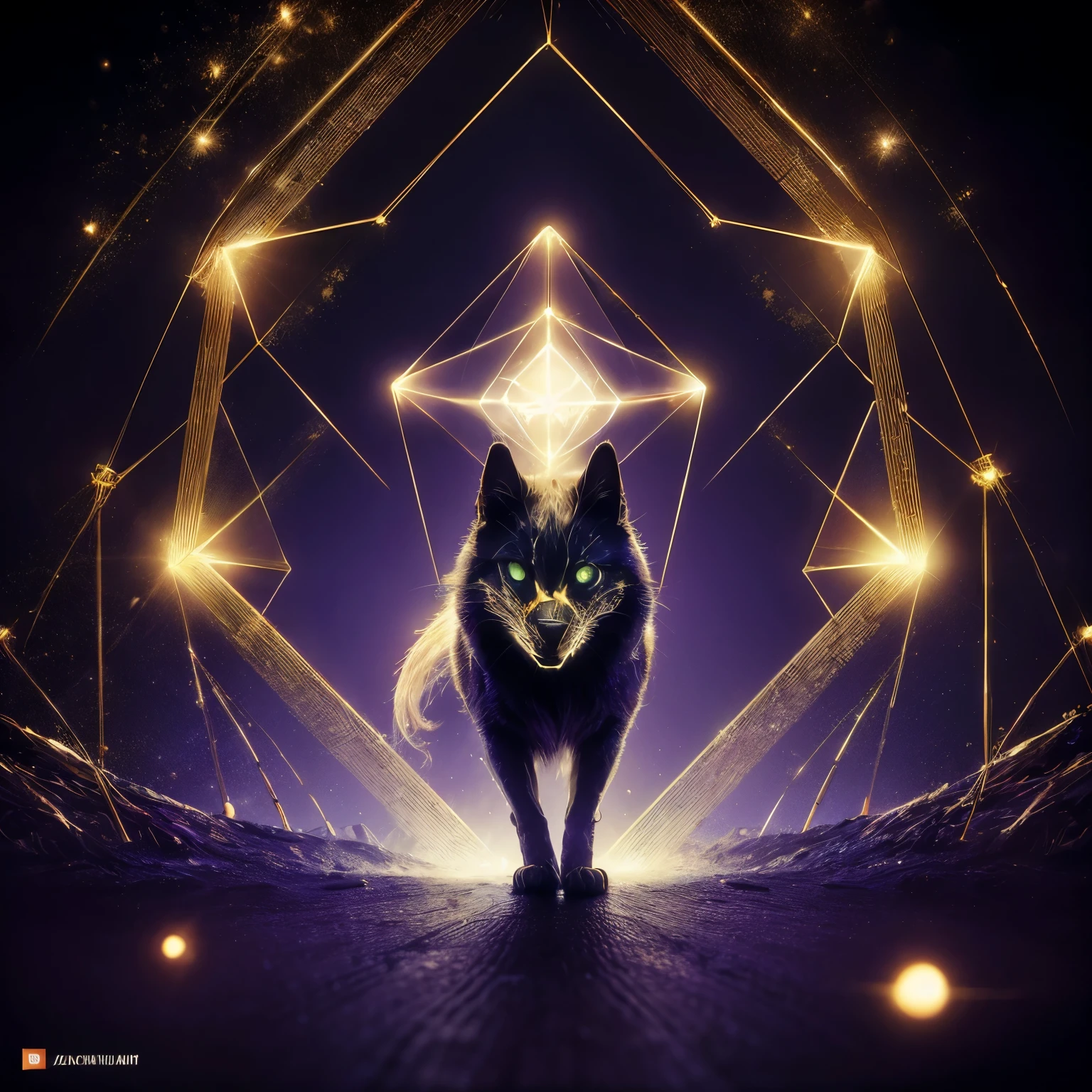 creates magical formation image, 3D Renderings, Mysterious Geometry, sharp focus, (transparent ghost-faced magician floating in front of the twelve zodiacs magic formation), Beautiful Nine-Armed Witch, Each Dragging Various Zodiac Symbols, magic ball, crow, orange cat, exceptionally charming blue eyes, mantea, green dragon crescent sword, Carved Long Sword, Transparent Mobius Ring, heaven and earth crumble, clear magic symbols, Combined Magic Formation, convocation, Complex Combination Rituals, Like Material and Immaterial Transformation, Cultivation of Gold, etc.., Using the Mike Winckelman Style, Surrealism, Surrealism, surreal digital art, Visual Exaggeration, Nanopunk, Átomopunk, set, circuit, Light painting, Aries, LnF, engine unreal, octane rendering, v ray, high détail, high qualiy, high resolution, Surrealism, 16K, super wide angle, satellite view, Biomedical science.
