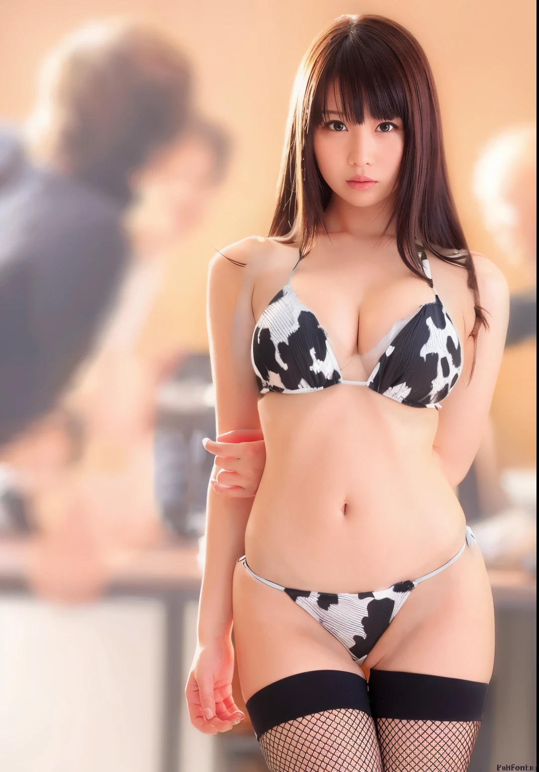 bikini,cow print