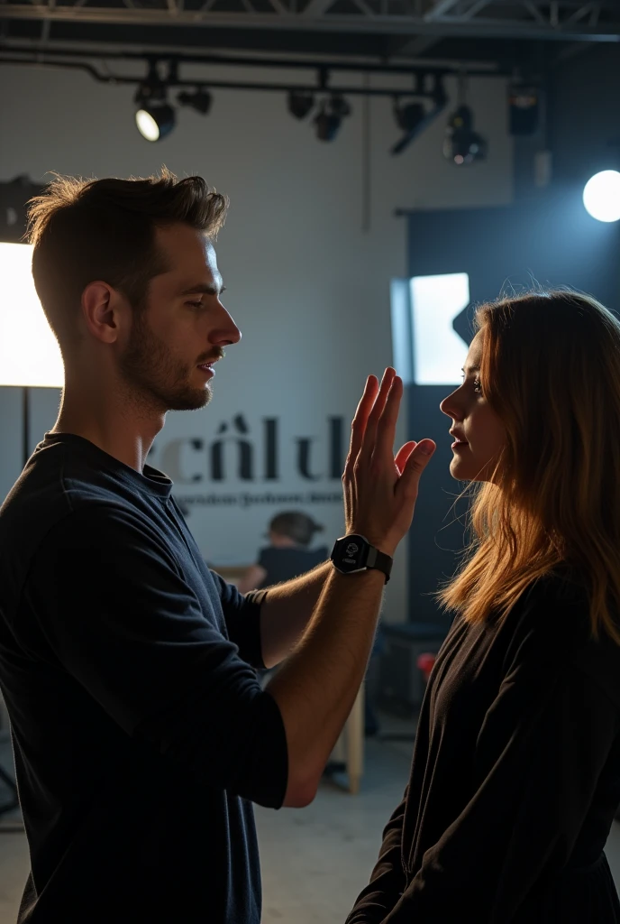 Female hypnotist twirls her finger in front of a man Men ejaculate in a hypnotic state For adults