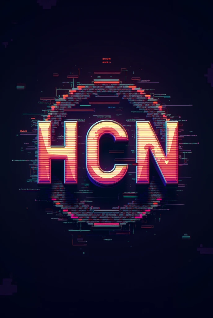 Make minecraft smp logo smp name " Handy craft network " glitch theme