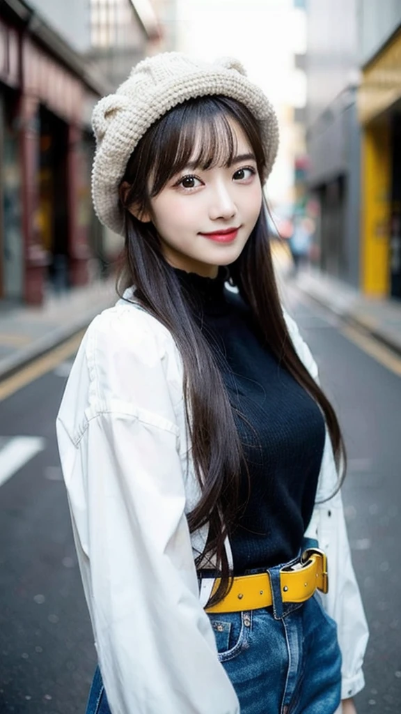 Random Pause、Natural Makeup、Light lipstick、Moisturizing lip、blue eyes、smile、smile、smile、(Highest quality), (Realistic, photo-Realistic:1.3), (masterpiece:1.3), CG, Unity, 8k, wonderful, In detail, Very detailed, High resolution, Absurd(32hair,High resolution,Attention to detail,High resolution,high density,One person々々in,In addition:1.3),(Realisticな人々々々,Live Action,fine grain,High resolutionの目,beautiful目,Eyes that look alive,beautiful濃い緑い目,Fishing eyes,Detailed lips,Translucent white skin,細部まinリアルな顔:1.3),(Japanese Ido,hairorean Idols,Japanese々々model,hairorean models,hairorean hair-Pop Female Idols:1.2)
, (1 person), One personin, cute, Sexy Body,young, (Looking at the audience), (Mouth closed:1.2),(Center of chest), Abstract, Very delicate and beautiful, Very detailed, beautifulディテール, Best Shadow, Very detailed eyes and face, 美しく細部まinこだわった鼻, 手作業in細部まin美しく仕上げた, beautiful, delicate and shiny lips:0.8, (Glowing skin for face and body), ((Oily body skin)), ((Dramatic Light)), The depth of deep writing, Sharp focus, Stunningly beautiful girl portrait, soft, delicate, beautiful and attractive face with captivating yellow eyes, Nice small breasts, Sharp eyeliner, 魅惑的なsmile, 口を開けてcute牙を出した, , Lips parted, Applejack Hat, Oversized Pop Art Jacket, スリムなウエストと開いたcuteおへそ, Denim Jeans Pants with Buckle Belt, (Dirty painted body:1.05), (Holding a spray can:1.1), (Graffiti mural background:1.15), (Crossword standing on a narrow street:1.2), (Highest quality, Amazing details:1.4), masterpiece, bloom, 絵のようにbeautiful, brightly colored paintings