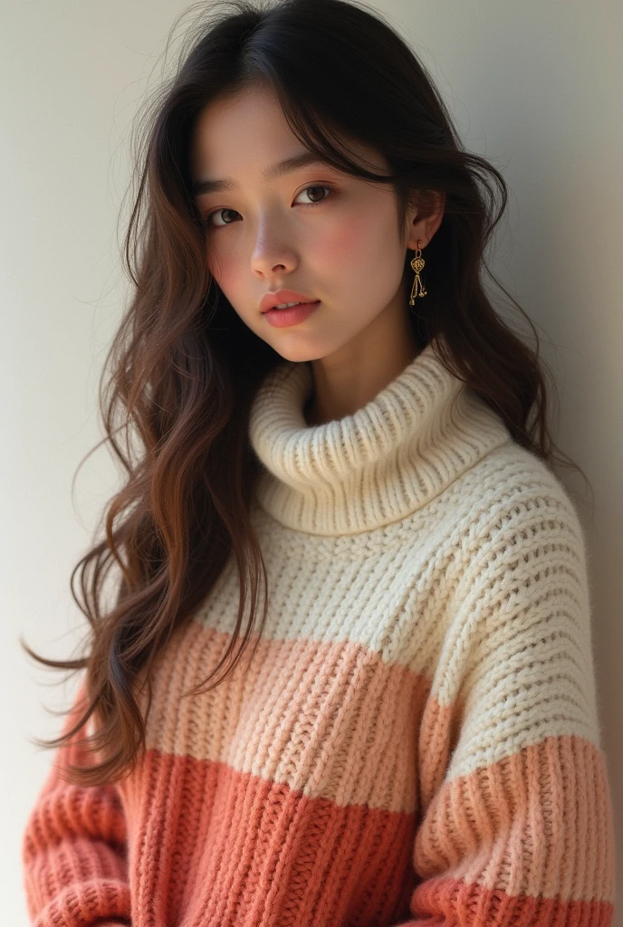 ((best qualityer)), ((work of art)), (detailded), 1 girl, ombro to ombro sweater,
