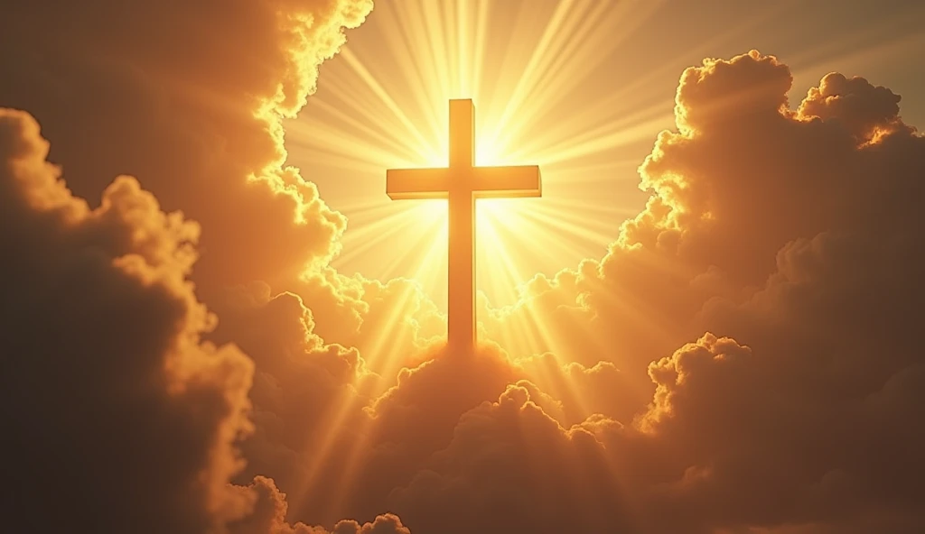 Close up of the cross in the clouds, sun shining, divine light, God sun rays, fiery divine light, God's light, divine light, divine spiritual light, golden heavenly light s, heavenly light, radiating holy light, holy light, divine light, divine light, God's light coming down from the sky, bright rays of heaven, golden gates of heaven!