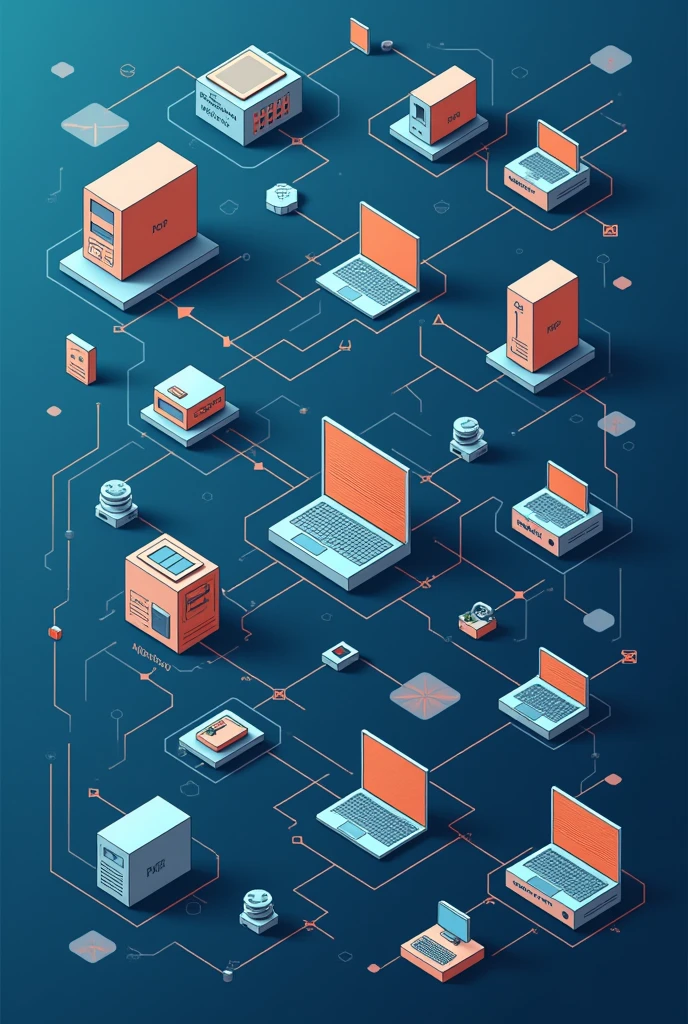 basic network diagram in portuguese