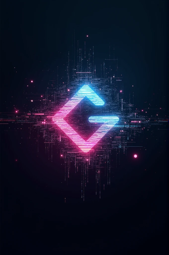 Logo glitch glow