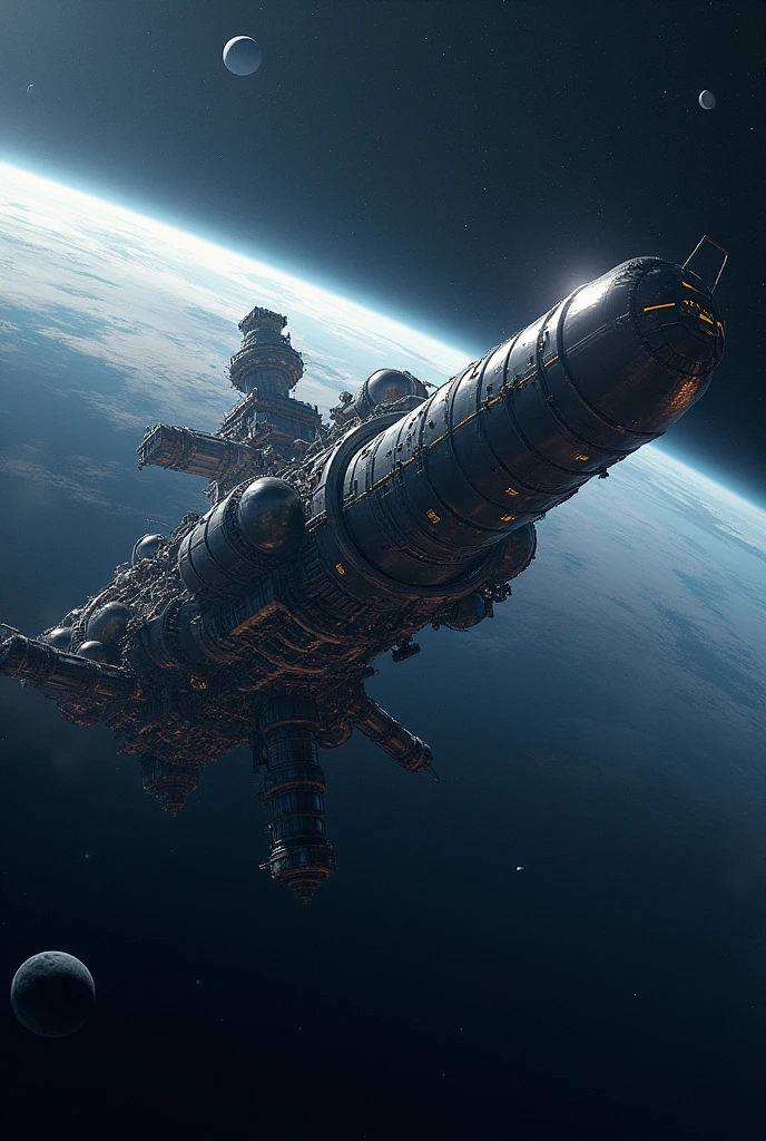 The interstellar battle space-station Columbus, a hulk eight km long with a mass of almost one hundred and fifty million tons, had been assembled in Earth’s orbit between the Twenty-Fifth and Twenty-Sixth centuries and inaugurated in 2512. It had left on March 21st 2523, aimed for the Trappist 1 System, with the purpose of establishing a colony on the planet Trappist 1d. Within it, suspended in cryostatic sleep, thirty thousand volunteers, in equal ratios men and women, determined to give rise to a new human civilisation. It was built with a modular system which would allow, once it reached its destination, the colonists to use parts of the ship to build their first modular homes.