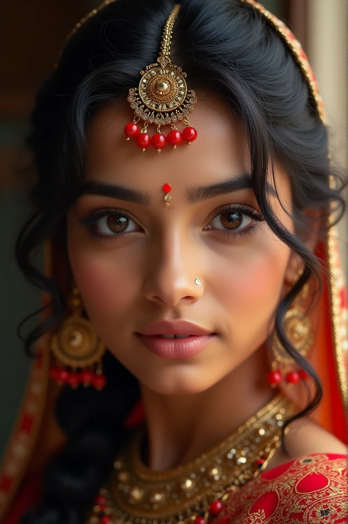 ((best quality)), ((masterpiece)), (detailed), perfect face of a beautiful Indian girl