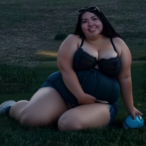 there is a woman sitting on the grass with a frisbee, she has a jiggly fat round belly, low quality photo, 3 0 years old woman, 30 years old woman, lorena avarez, profile photo, alanis guillen, very very low quality picture, photo taken in 2 0 2 0, leaked photo, large thighs, profile pic, Big, huge , no clothes, y, cute, no clothes, thick, bbwhubby stomach, thick nipplele pierciarge areola, hard nipplercing through busty, major cleavage, naked, ri through top,g over sidra too tight, extra wide hips, fat bbw, showing off huge belly, fat stomach, fat bbw,g tummy, bare stomach, uncovered stomach, playth stomach, belly muffin top, belly hanging out of clothes, belly out, muffin top spilling over, no clothes, naked, big fat belly, belly fat spilling out, no clothesW, naked, thick ass, short, huge belly, short