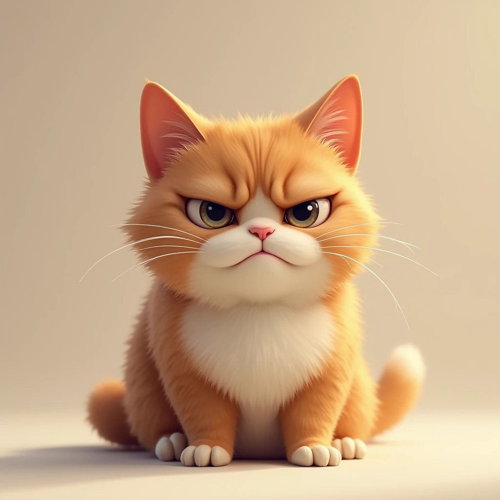 Cute grumpy cat