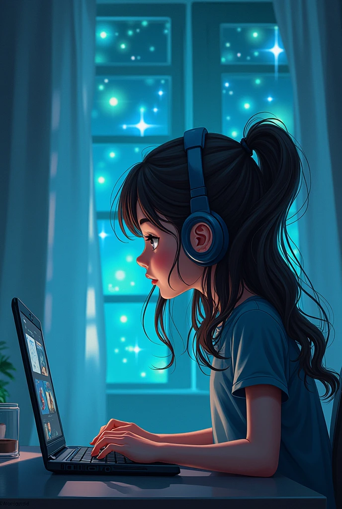 Lily had a knack for keeping her online life private, and neither boy had any idea of her other friendships.(younger girl)