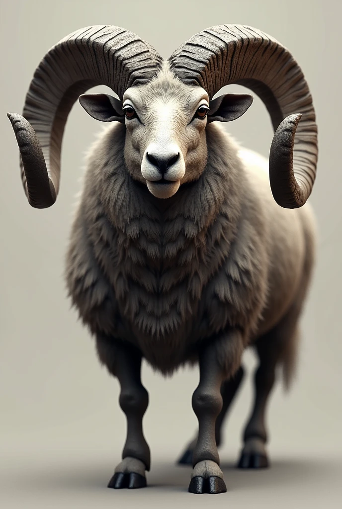 Fat ram with the inscription ASTROM on its horns