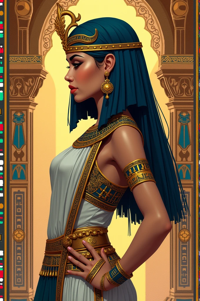Egypt inter-class uniform with Cleopatra on the side