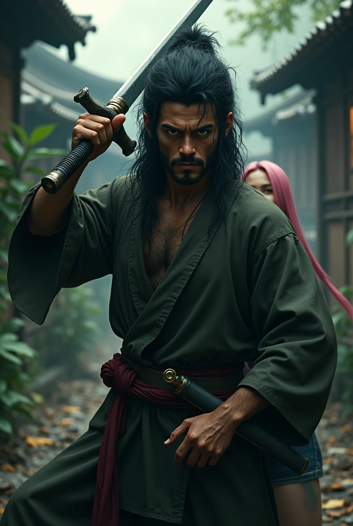 Dark Fantasy, Monkey D. Ruf live version,'real life,,Konoha, Holding a sword, 波雅·漢考克 real life中粉头发女演员新垣结衣,Kiss Meng D. Ruf