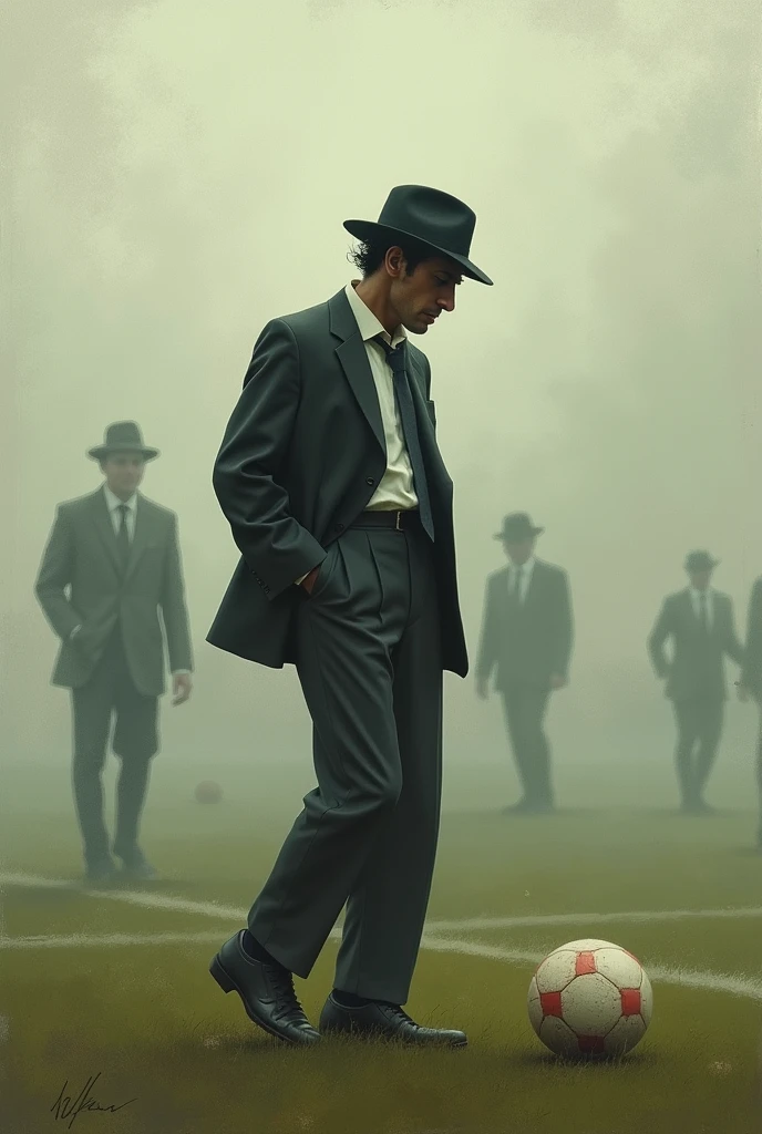 Cesar Vallejo playing football
