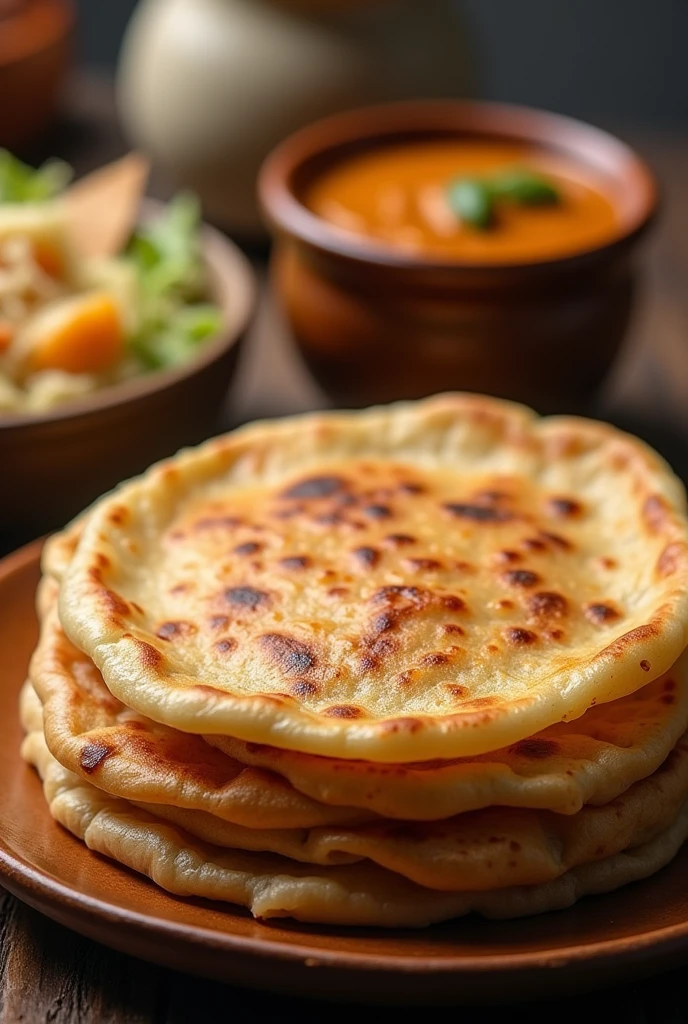 make canai malaysian roti with sausage filling and dip into curry sauce