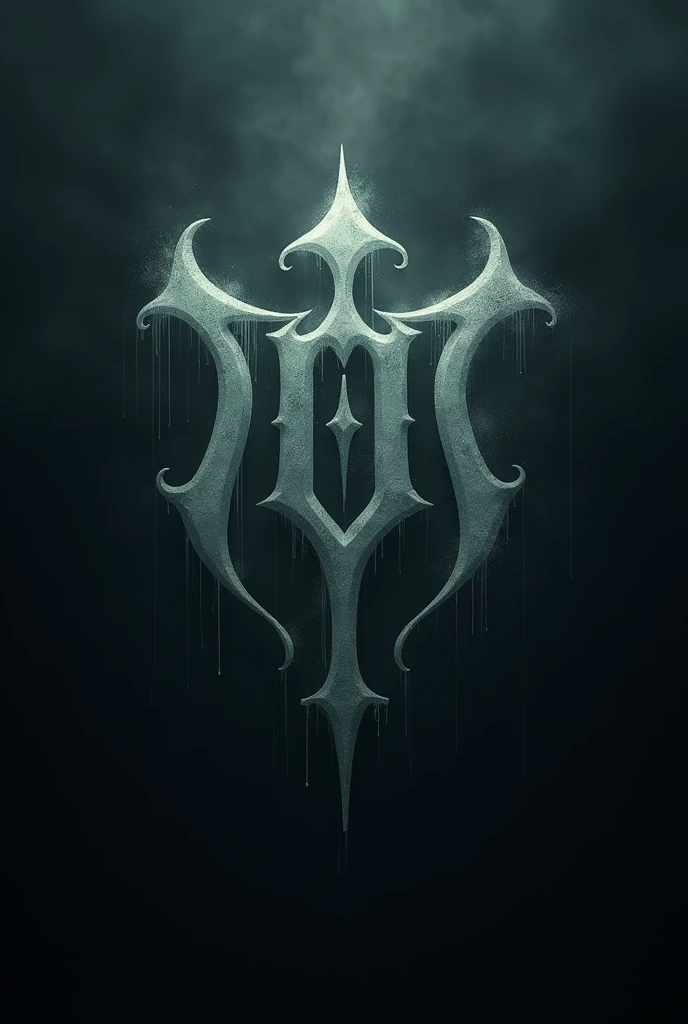 Dark logo with haunting letters written, paranormal order