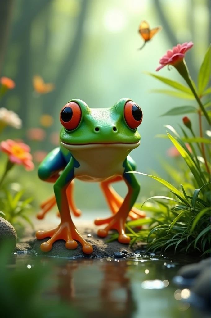 Grenouille qui part à l'aventure