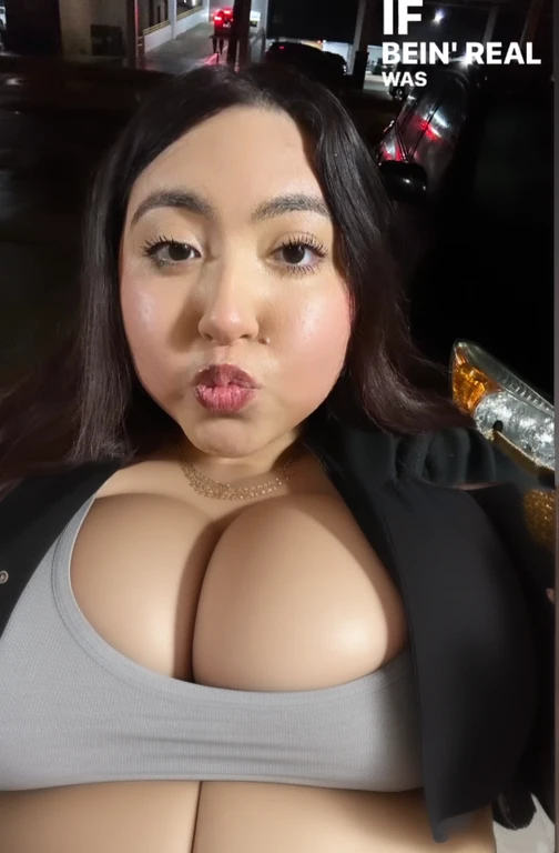 arafed woman with a necklace and a necklace on her neck, thicc, she has a jiggly fat round belly, huge chin, thick lips, bbwchan, sie boob, 8k selfie photograph, cleavage, bust shot, sexy face with full makeup, close up bust shot, low quality video, she has a cute face, wide chin, Big tits, huge tits, no clothes, sexy, cute, minimal clothes, thick, bbw, chubby stomach, thick nipples, nipple piercings, large areola, hard nipples, piercing through shirt, nipples hard through shirt, busty, major cleavage, naked, ripping through top, spilling over sides, bra too tight, giant tits, extra wide hips, upper body zoom in, showing off huge tits, fat stomach, see through top, fat bbw, large areola showing, major cleavage, latina, down to , sexy, upper body zoom, top half only, huge naked