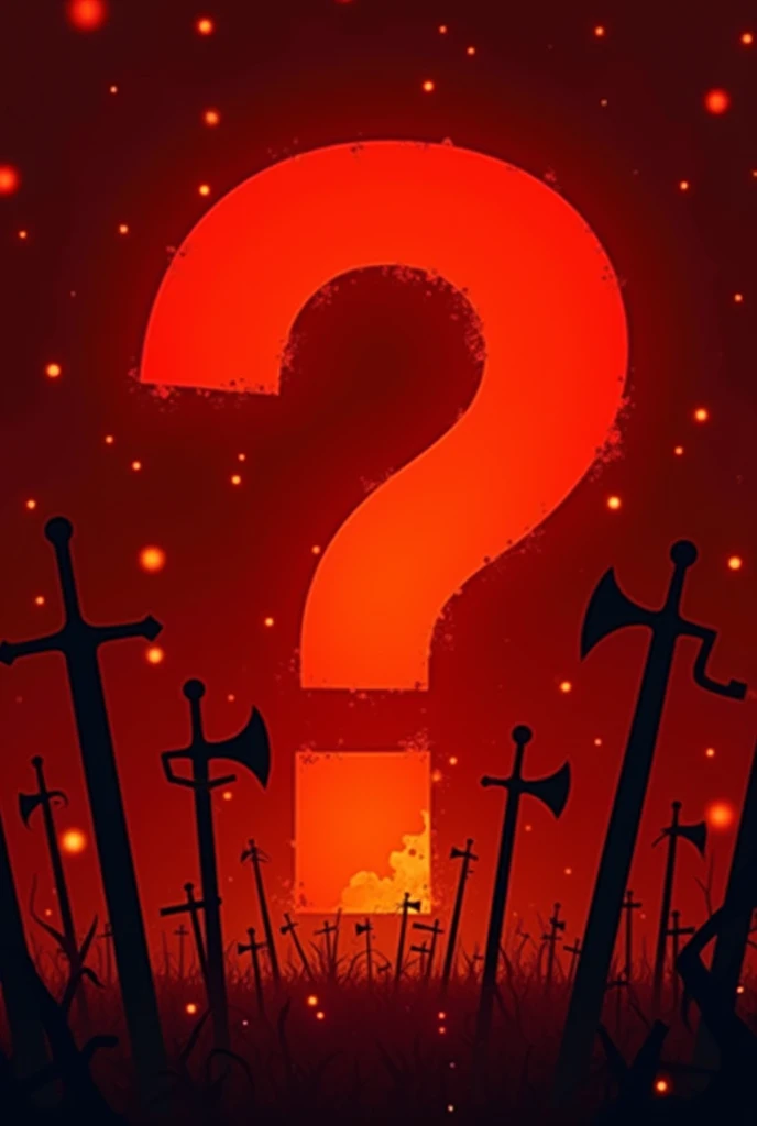A banner for a registration that asks if the person is over . The banner is about free faire. It should only have the following sentence in front.. You are over ? .the background must be red and have some weapons the text in Portuguese the image can just be a fire in the background