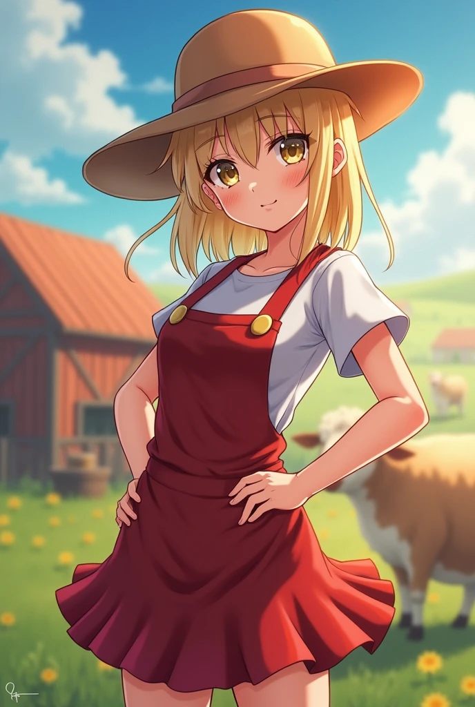 Anime farm girl video with her porn content, she has a very big ass the biggest ass