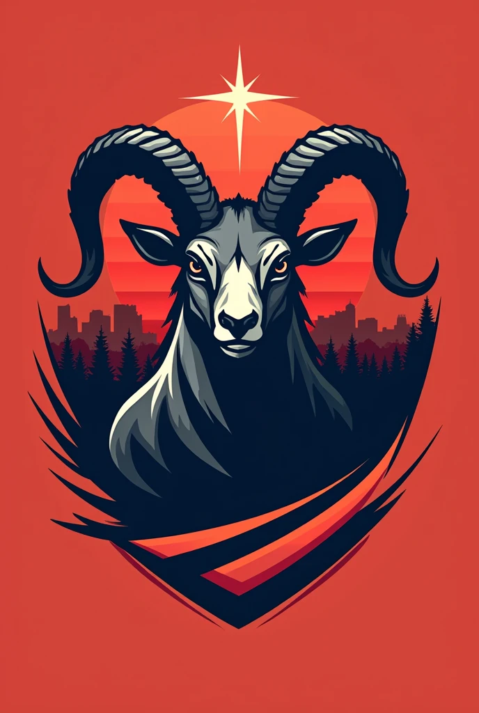 A LOGO FOR A FUTSALA FOOTBALL TEAM FOR A TEAM CALLED GOAT F.A