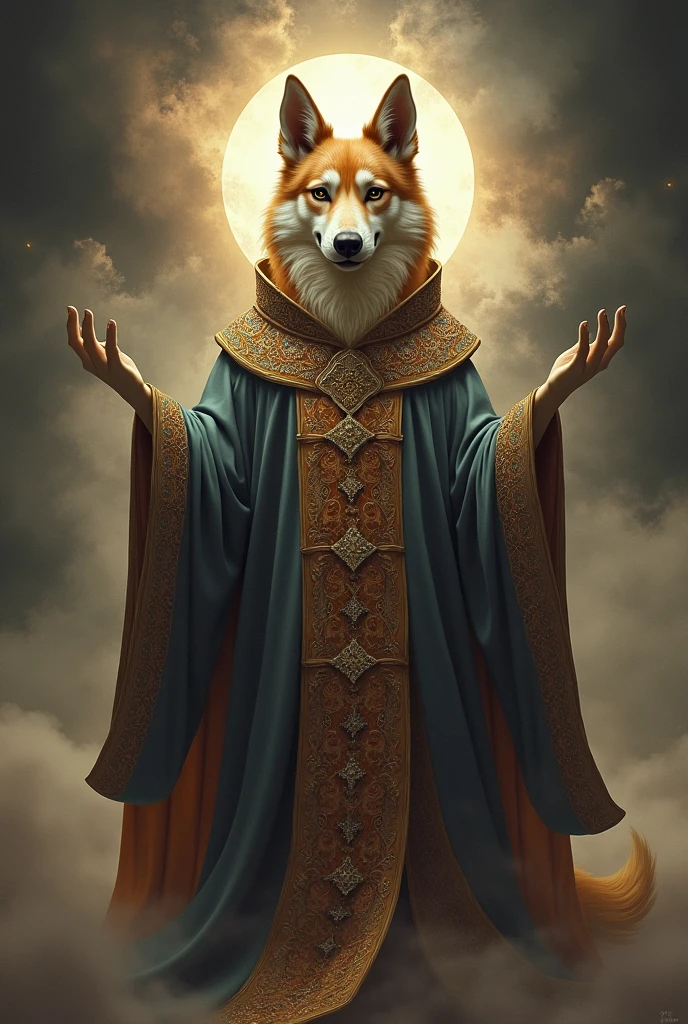Dog God with robe