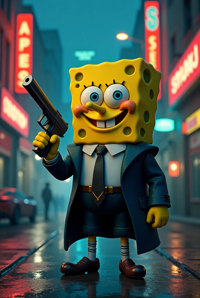 Sponge Bob, mafia, armed