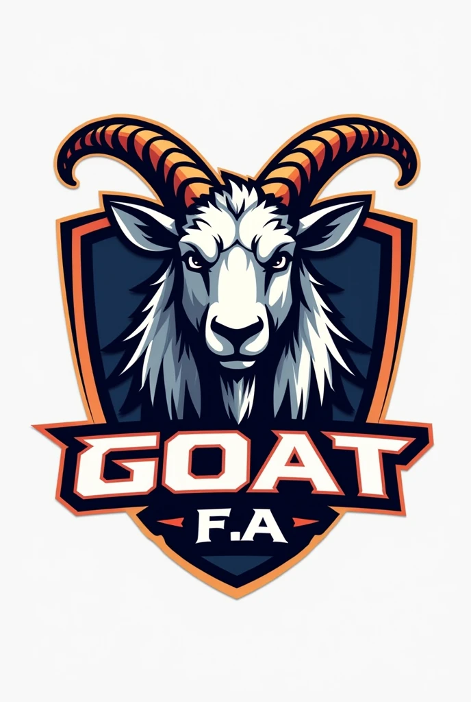 A LOGO FOR A FOOTBALL TEAM UNIFORM FOR A TEAM CALLED GOAT F.A